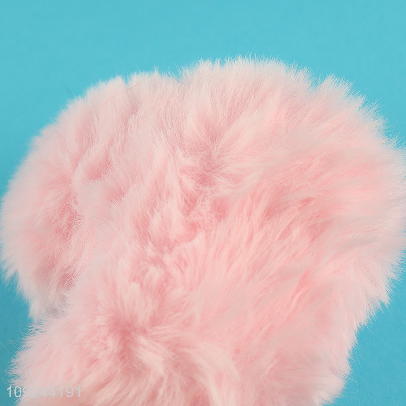 High Quality Plush Heart Charm Key Chain Handbag Purse Charms