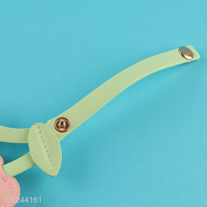 Good Quality PU Leather Cherry Key Chain Handbag Backpack Pendants