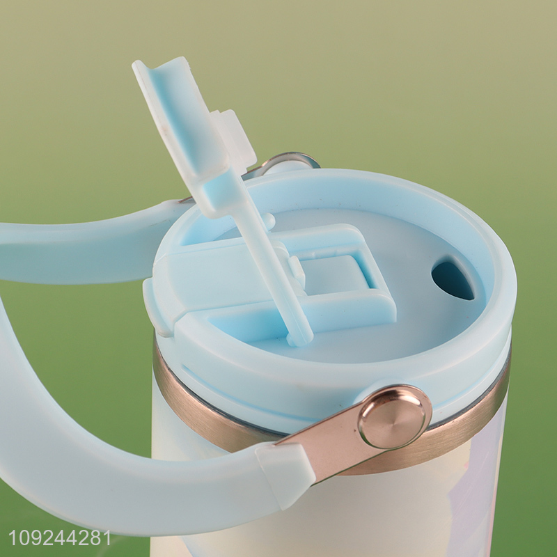 New Product 420ml Insulated Tumbler Stainless Steel Travel Mug with Handle and Straw