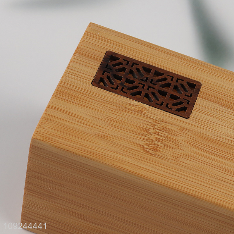 Good Quality Bamboo Wood Pencil Holder Stand Office Desktop Organizer