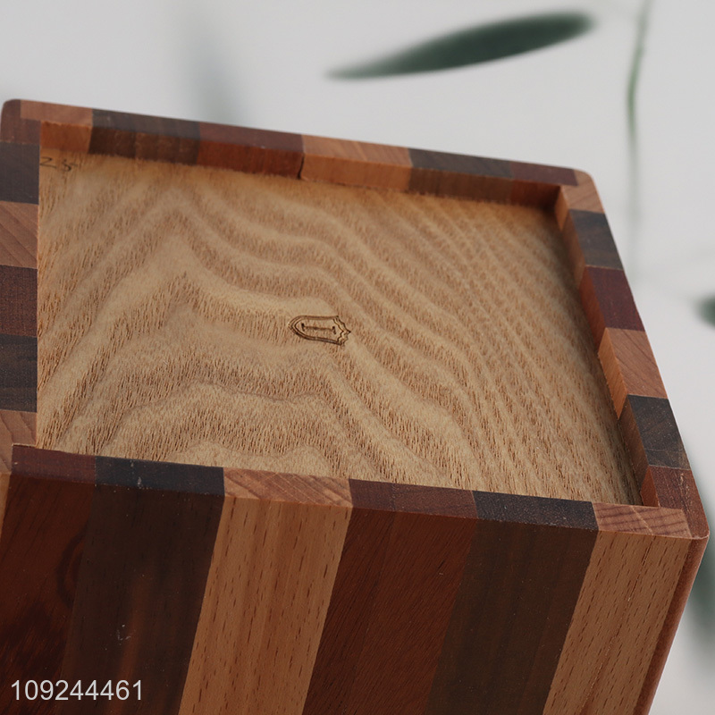 Online Wholesale Bamboo Wood Pencil Holder Stand Office Desk Organizer