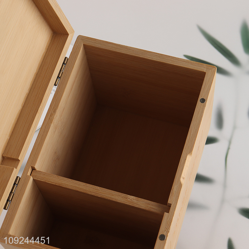 Wholesale Multipurpose Bamboo Storage Box Bamboo Stash Box with Magnetic Lid