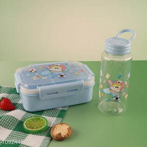 Wholesale Cute Cartoon Lunch Box and Water Bottle Set for Kids