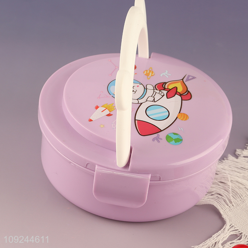 Hot Selling Portable Leakproof Plastic Kids Bento Lunch Box with Spork