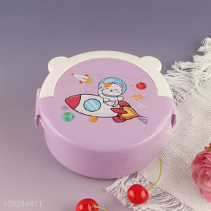 Hot Selling Portable Leakproof Plastic Kids Bento Lunch Box with Spork