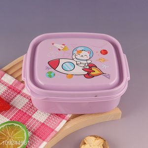 Wholesale Kids Bento Box BPA Free Plastic Bento Lunch Box with Spoon