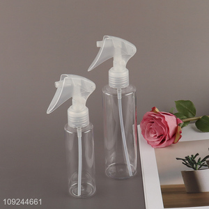 New Product 100ml 200ml Clear Plastic Spray Bottle Fine Mist Sprayer with Trigger