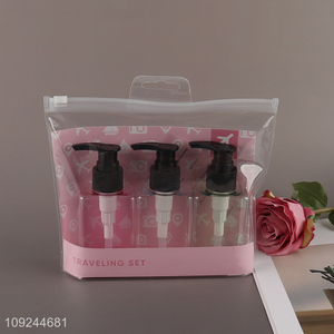Good Quality 3PCS Leakproof Cosmetic Containers Refillable Travel Bottle Set