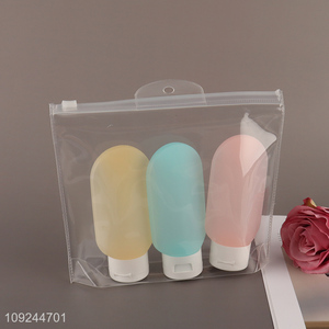 Hot Selling 3PCS Travel Shampoo Bottles Refillable Squeeze Bottles for Toiletries