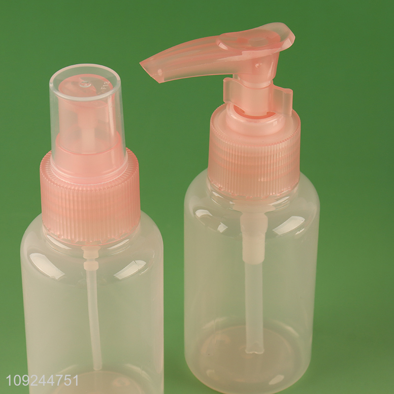 New Product 6PCS Leak Proof Reusable Plastic Travel Toiletry Containers Set