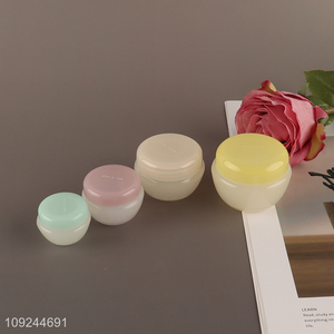 High Quality 4PCS Leakproof Travel Toiletry Cream Jars Cosmetic Containers Jars
