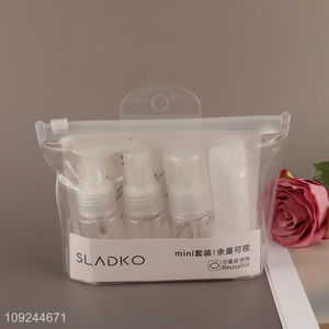 Factory Price 4PCS Mini Refillable Leakproof Travel Bottle Set for Toiletries