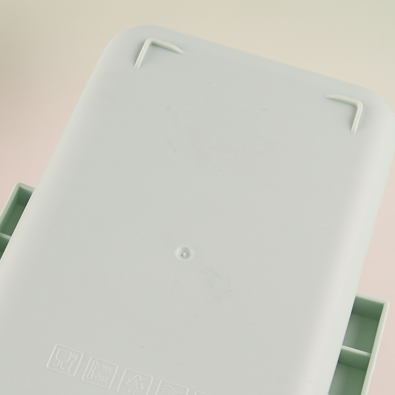 Wholesale 2-Tier Plastic Bento Lunch Box Lunch Container with Spoon & Fork