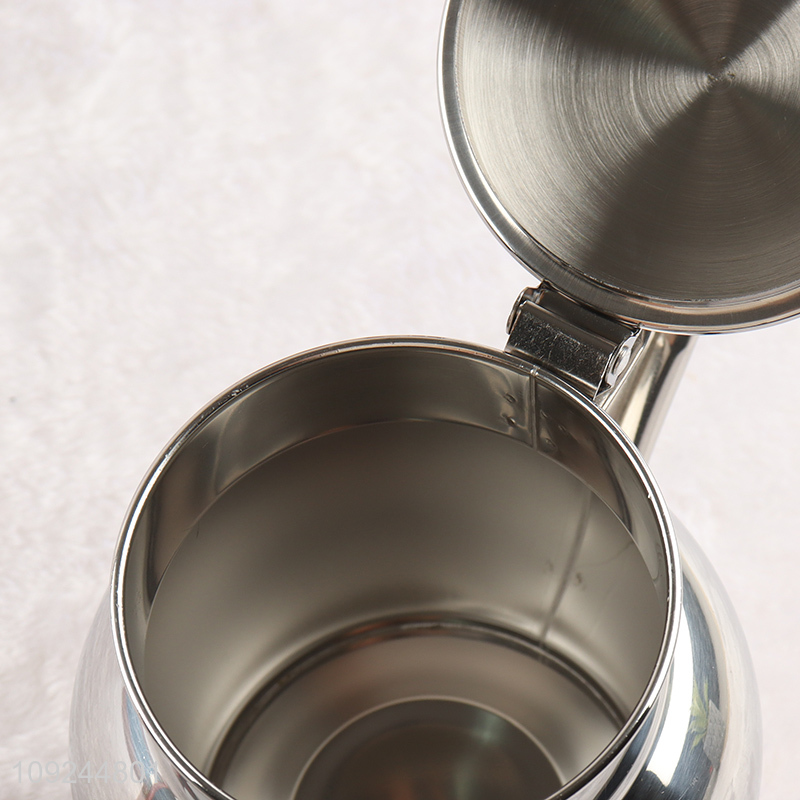 Factory Price 34oz Stainless Steel Metal Teapot Coffee Pot with Flip Lid