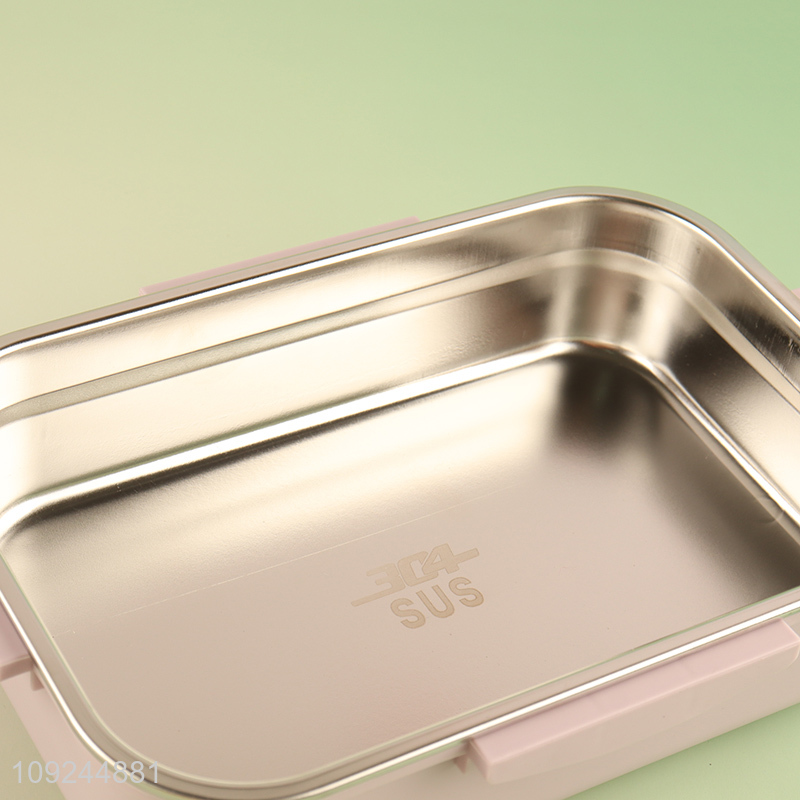 New Product Stainless Steel Lunch Box Leak Proof Divided Bento Lunch Box