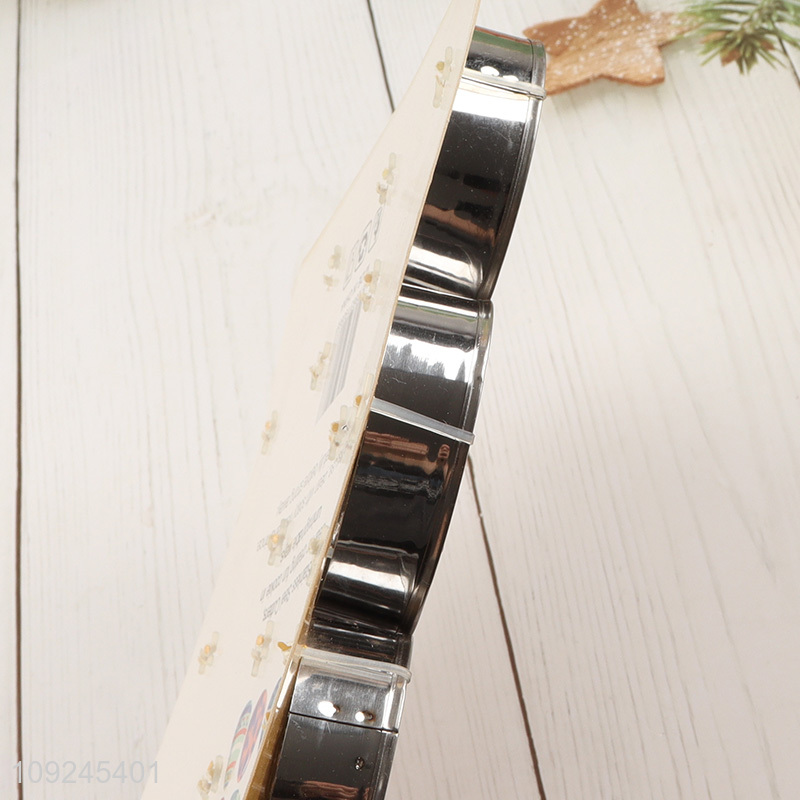 Latest products 9pcs stainless steel baking cookies mold cookies cutter