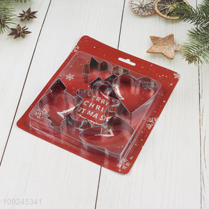 Hot items 5pcs stainless steel cookies mold cookies cutter for home kitchen