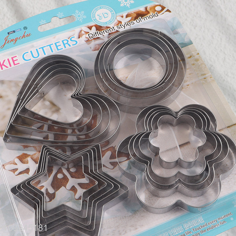 New arrival baking tool stainless steel cookies mold cookies cutter set