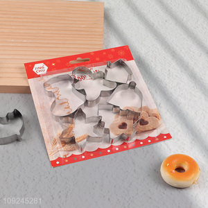 Good selling 6pcs stainless steel cookies mold cookies cutter for baking tool