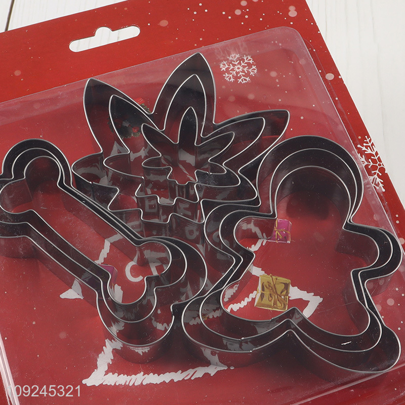 Good selling stainless steel 9pcs cookies mold cookies cutter set wholesale