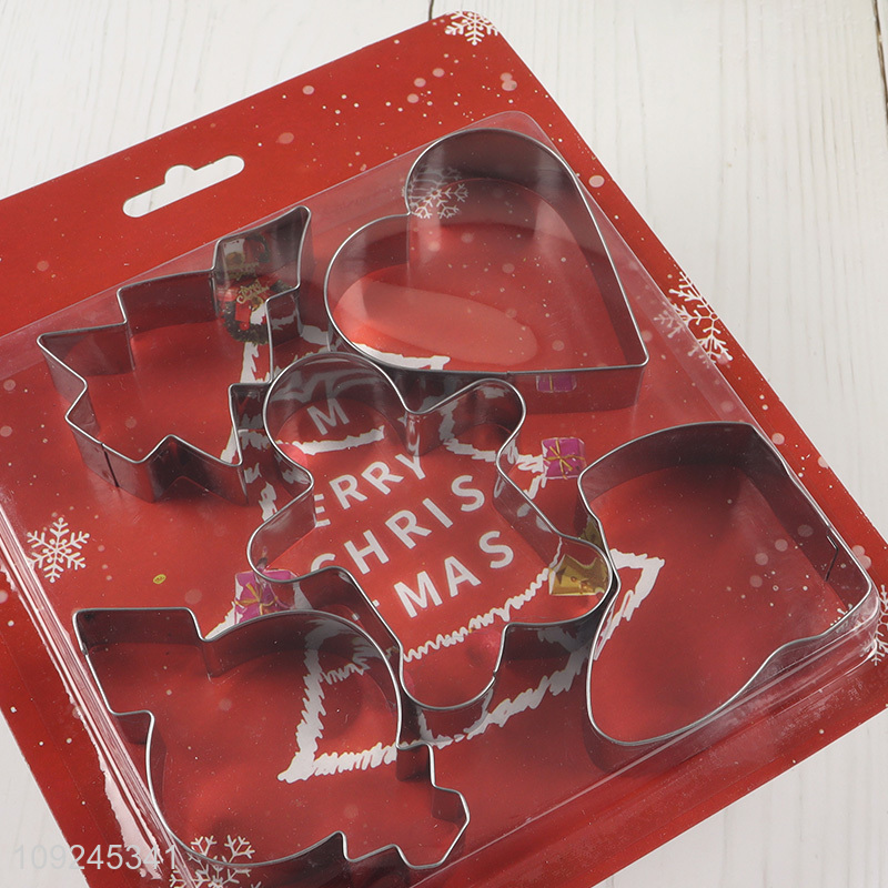 Hot items 5pcs stainless steel cookies mold cookies cutter for home kitchen