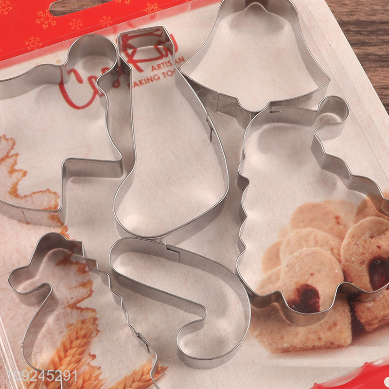 Latest products 6pcs stainless steel cookies mold cookies cutter set for sale