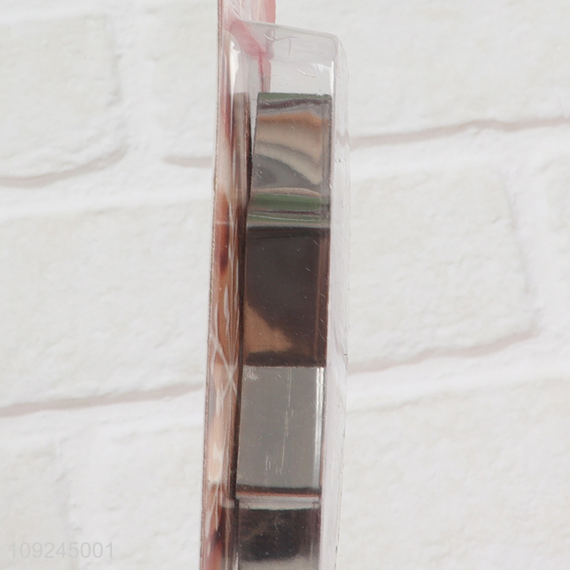 Top products 5pcs star shape stainless steel cookies mold cookies cutter set