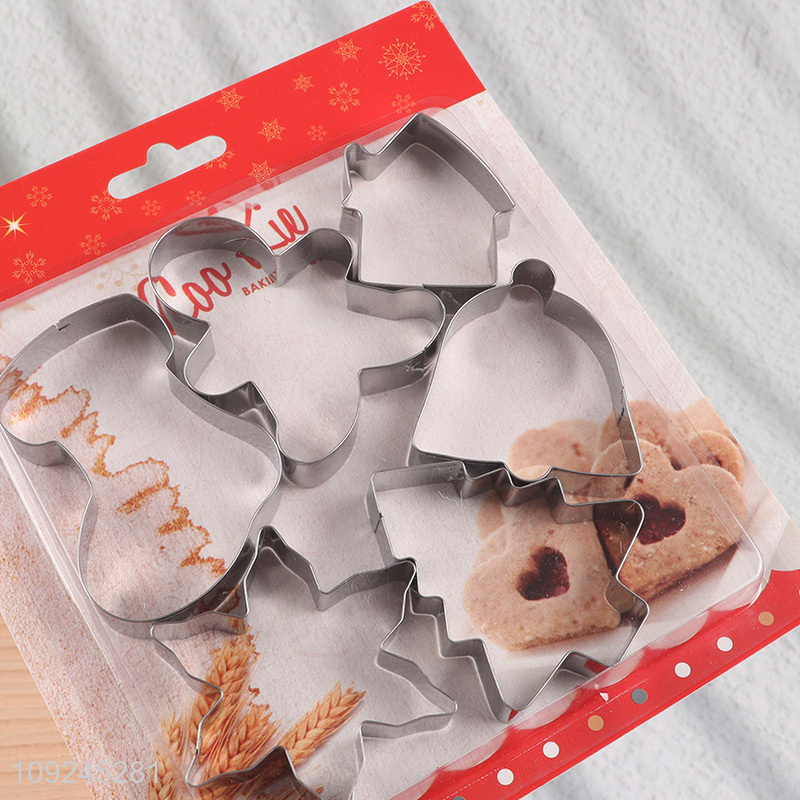 Good selling 6pcs stainless steel cookies mold cookies cutter for baking tool
