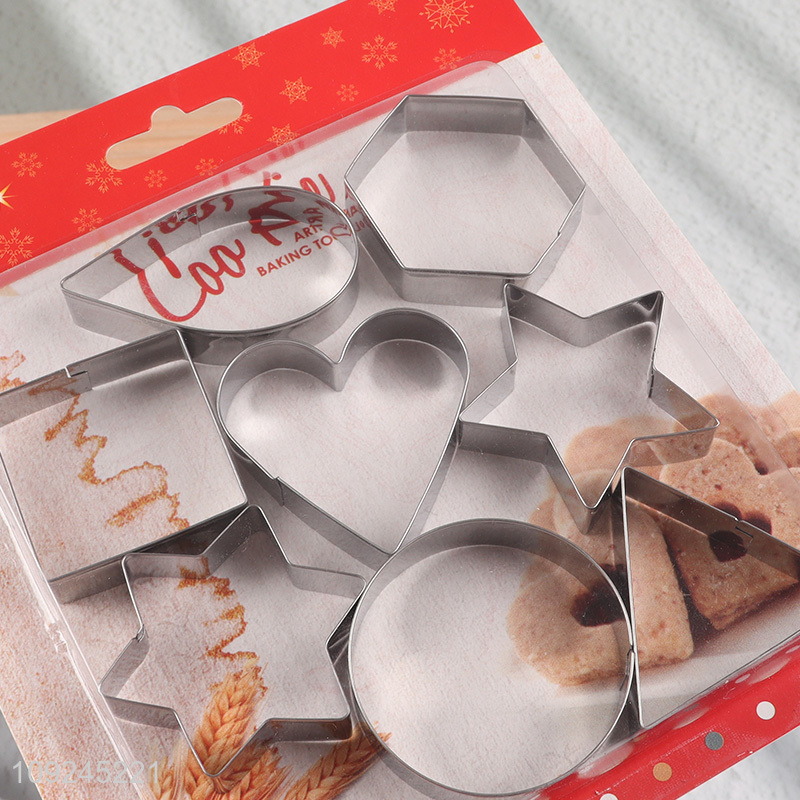 New style 8pcs stainless steel cookies mold cookies cutter for baking tool