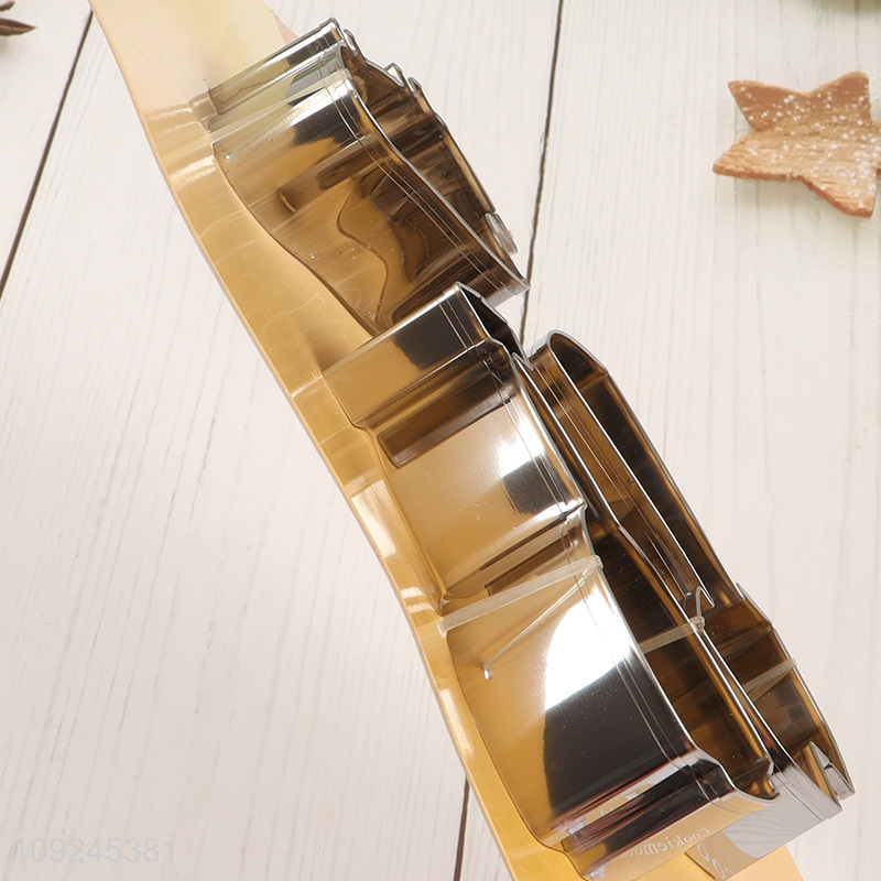 Hot products 3pcs stainless steel cookies mold cookies cutter for home kitchen