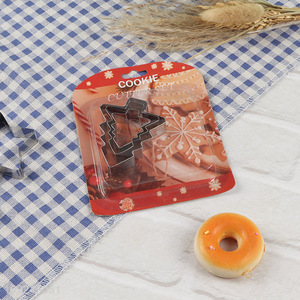 Low price christmas tree shape stainless steel cookies mold cookies cutter