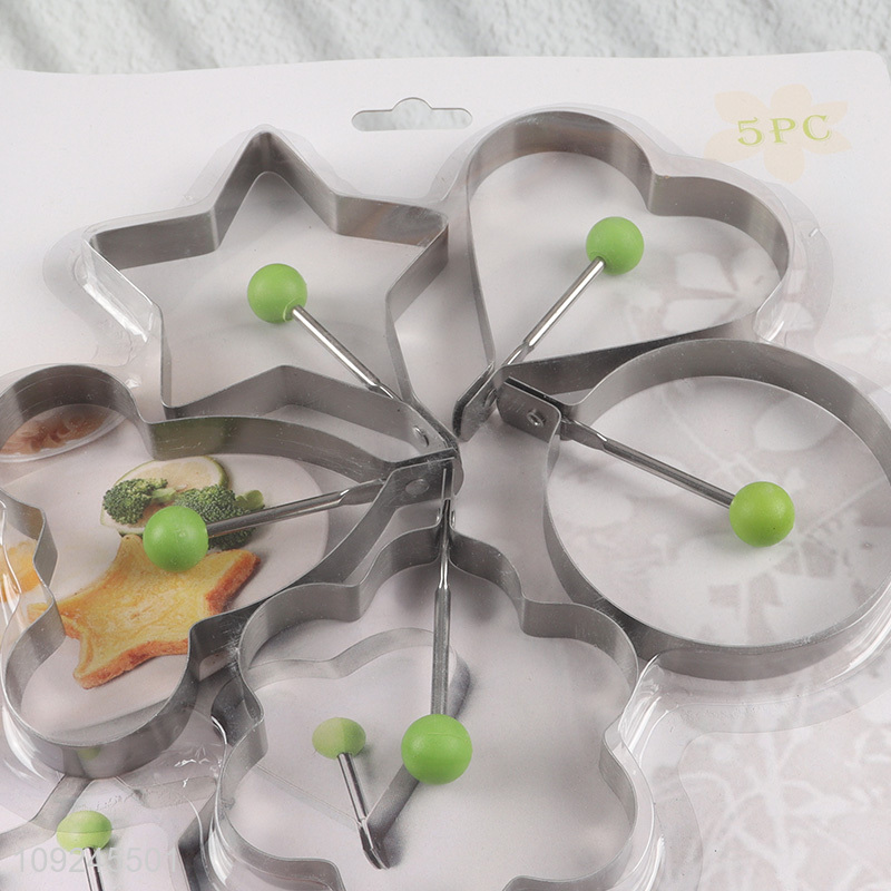 Best quality 5pcs stainless steel cookies mold cookies cutter for baking tool