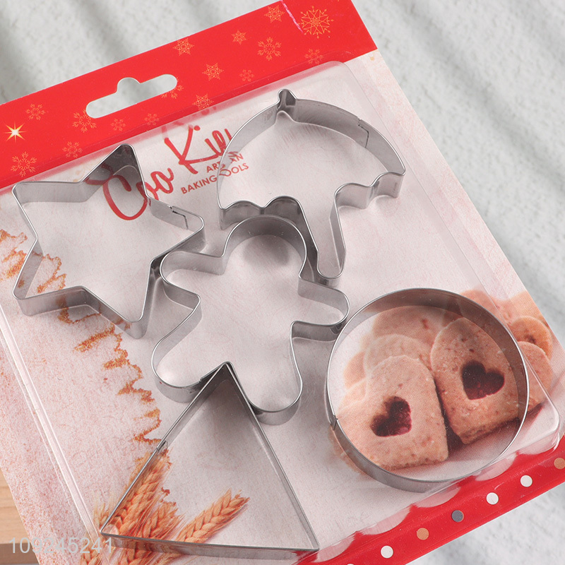 Hot selling stainless steel baking tool cookies mold cookies cutter wholesale