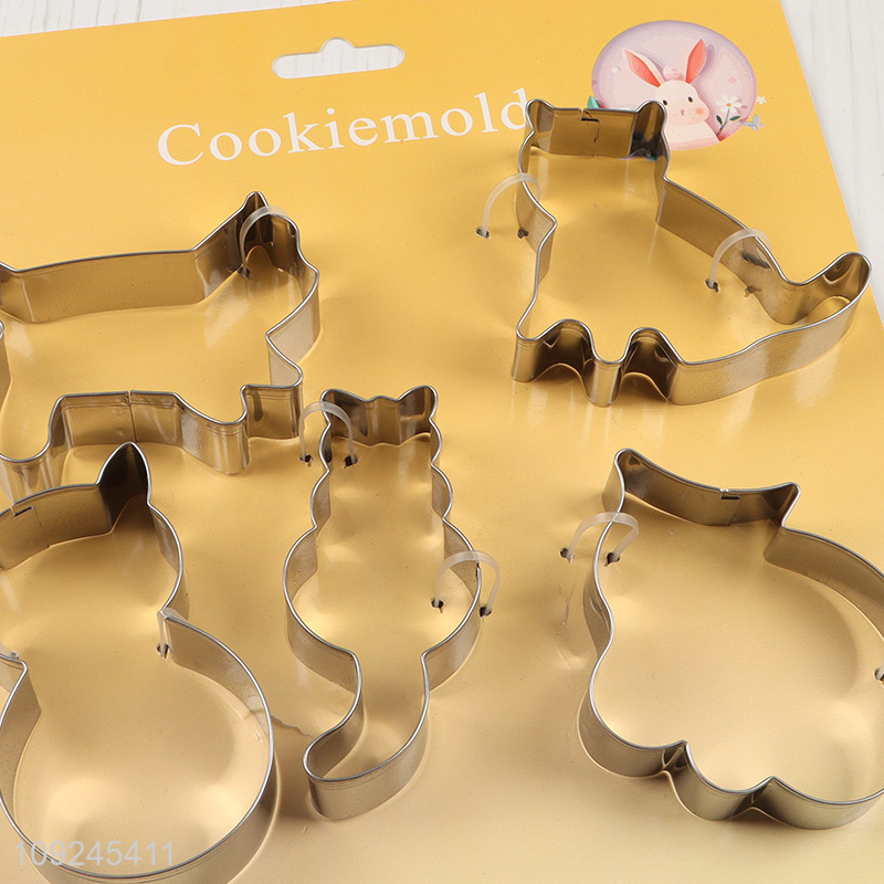 Top products 5pcs stainless steel cookies mold cookies cutter set for sale