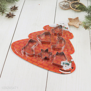 Latest products christmas series stainless steel cookies mold cookies cutter set
