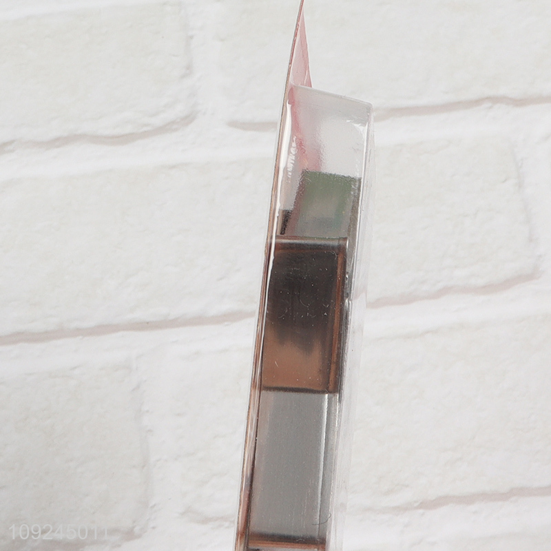 China supplier 5pcs star shape stainless steel cookies mold cookies cutter for baking tool