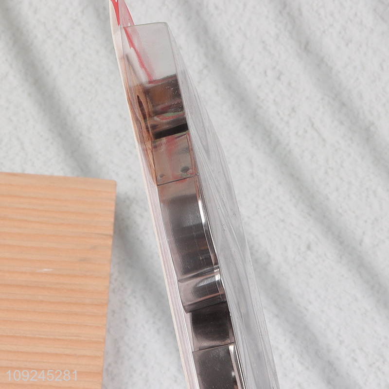 Good selling 6pcs stainless steel cookies mold cookies cutter for baking tool