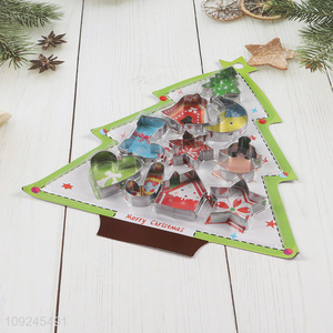 Online wholes 10pcs home kitchen stainless steel cookies mold cookies cutter