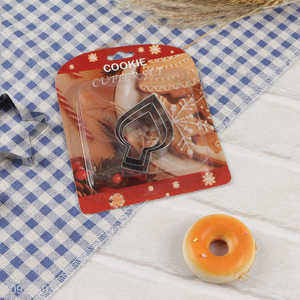 Yiwu market 3pcs stainless steel cookies mold cookies cutter for home kitchen