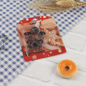 Most popular gingerbread man shape stainless steel cookies mold cookies cutter