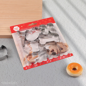 Hot items 7pcs stainless steel home kitchen cookies mold cookies cutter