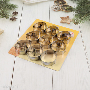 Latest products 9pcs stainless steel baking cookies mold cookies cutter