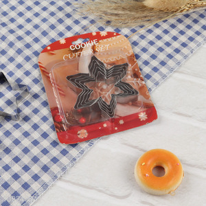 Hot selling snowflake shape stainless steel cookies mold cookies cutter