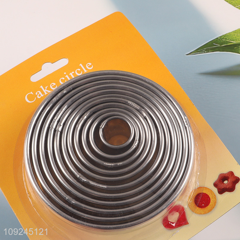 Hot products 11pcs stainless steel cookies cutter cake mold for baking tool