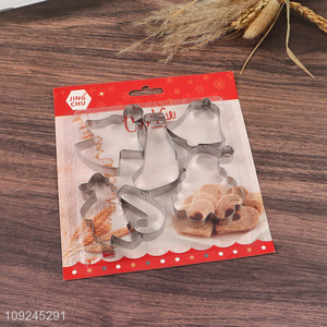 Latest products 6pcs stainless steel cookies mold cookies cutter set for sale