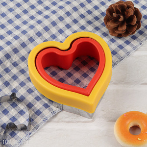 Popular products heart shape stainless steel bread cake mold sandwich cutter