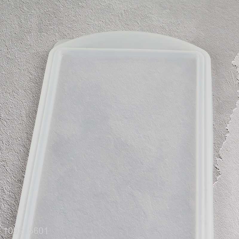 Yiwu market rectangle silicone ice cube mold ice cube tray with lid