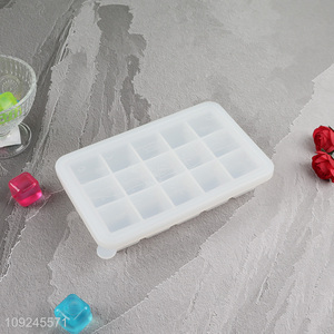 Hot selling silicone ice cube mold ice cube tray with lid