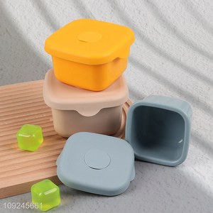 Hot items multicolor silicone food container preservation box with lid