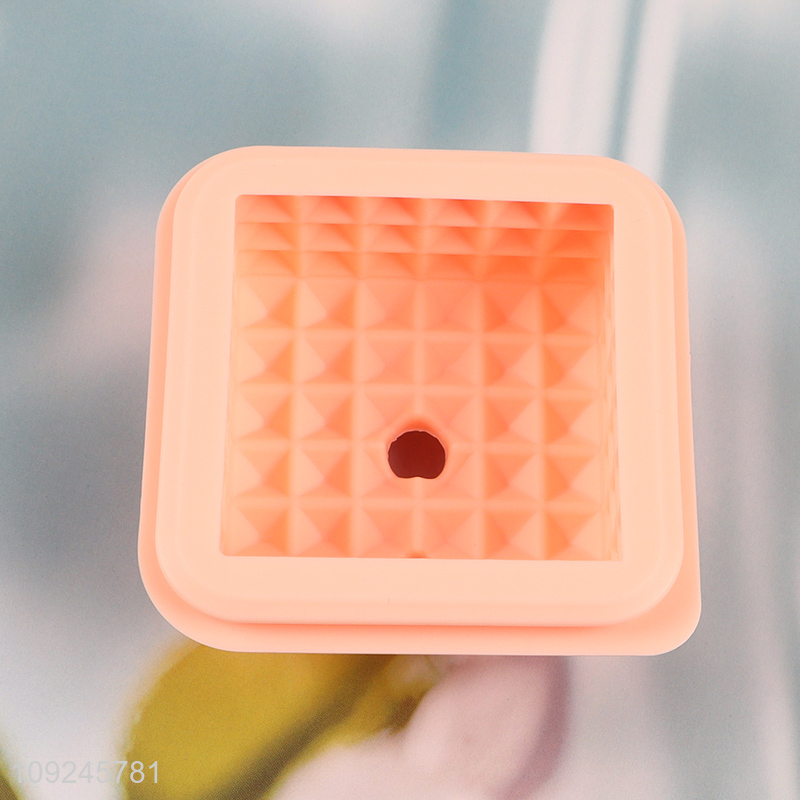 Good sale square silicone ice cube tray ice cube mold wholesale